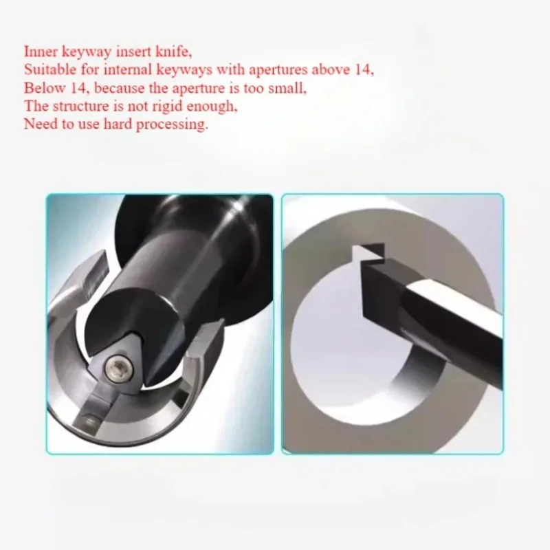 CNC Machining Center Slotting Tool Holder Keyway Gear Shaper Positioning Groove Broach Tool Inserts C25 C32 C40