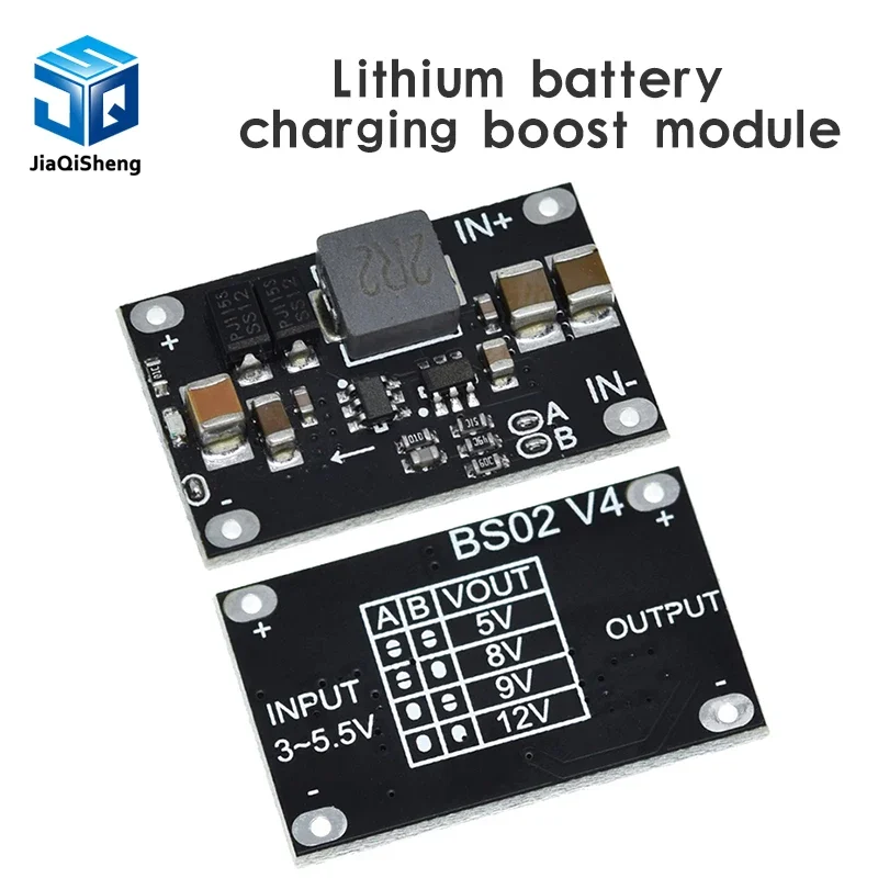 1/5PCS DC-DC 3V-5.5V to 5V 8V 9V 12V 1.5A 10W Mini Multi-function  Lithium Battery Charging Boost Module With LED Indicator