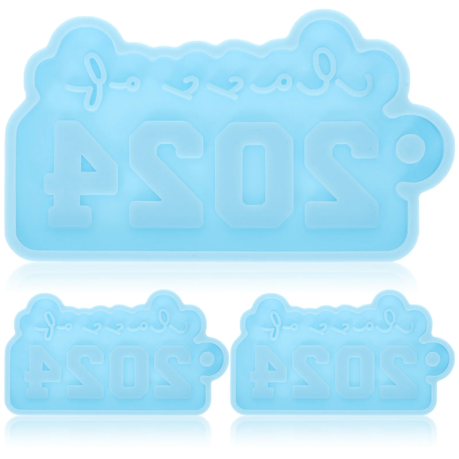 3 قطعة 2024 سيليكون المفاتيح قوالب قلادة قوالب خفيفة الوزن سهلة التنظيف لتقوم بها بنفسك لوازم راتنجات الايبوكسي 2024 مفتاح سلسلة القالب