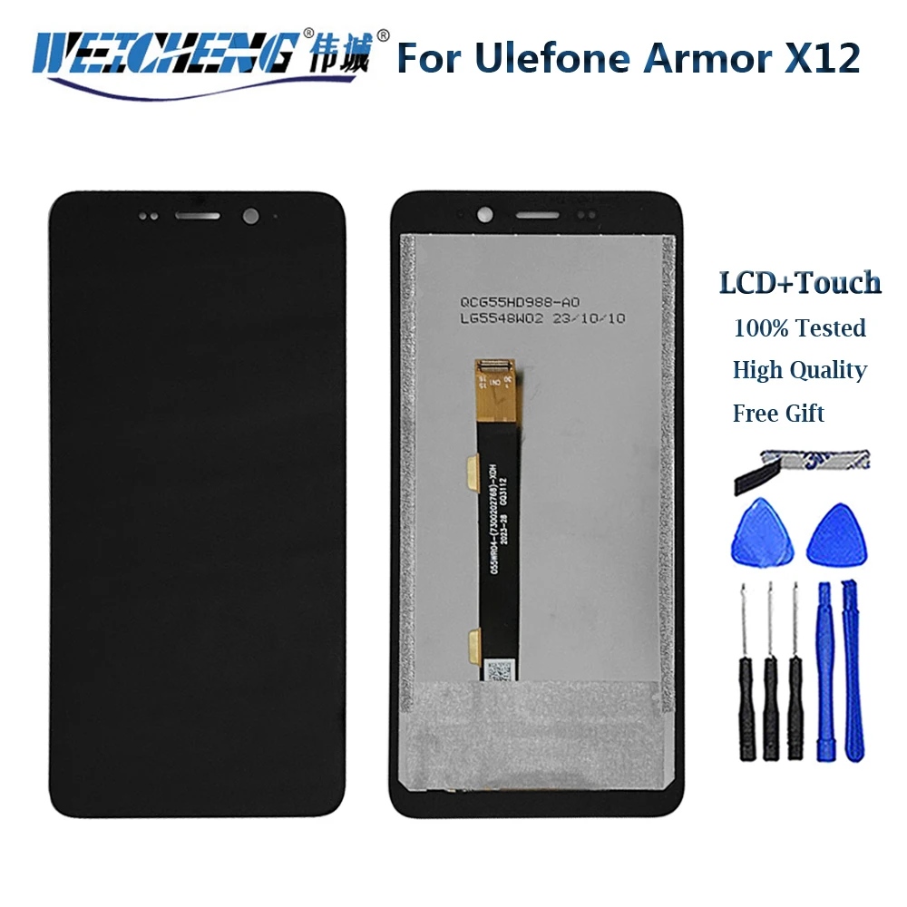 Original Tested For Ulefone Armor X12 Pro LCD Screen Touch Screen Digitizer Assembly Replacement Ulefone ARMORX12 X12PRO LCD