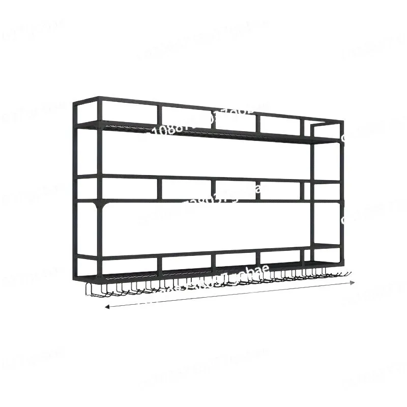 

Настенная винная стойка, барная витрина для вина, перевернутая стойка для бокалов, настенная стойка