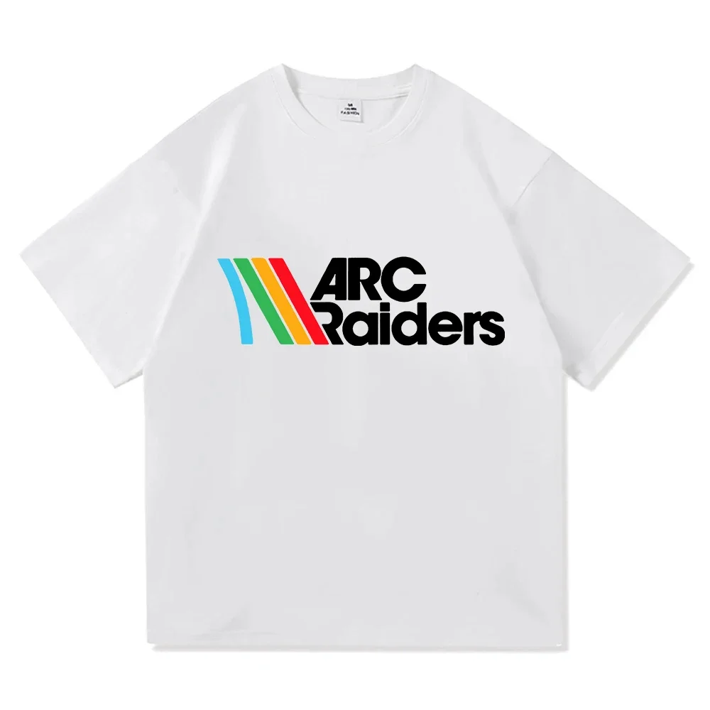Rainbow ARC Raiders Game Print T-shirt Short Sleeve Cotton Fashion Male Tshirts Loose Casual Men Women Unisex Streetwear Men Tee