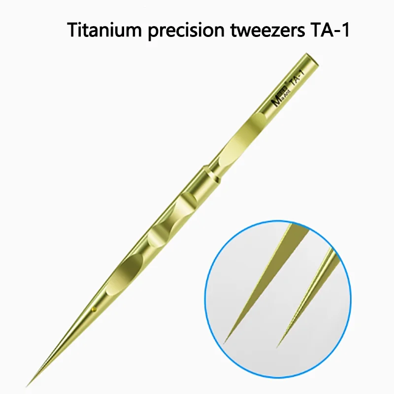 Titanium alloy non-magnetic stainless steel fly wire high precision tweezers super hard elbow clamp tool repair tool