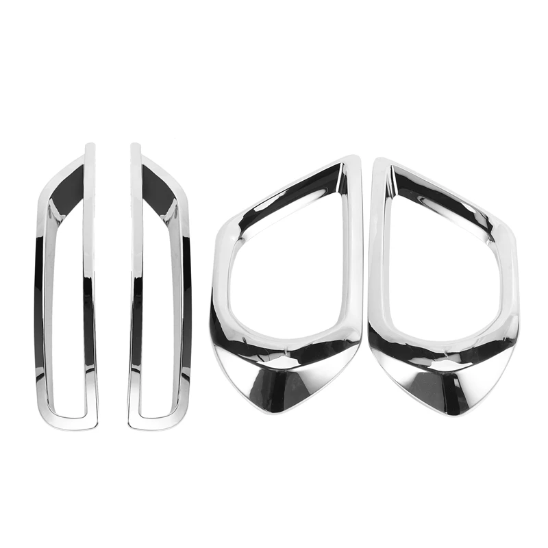 

For Subaru Forester Sj 2013-2016 Front Rear Fog Light Lamp Bumper Foglight Chrome Cover Trim Bezel Car Styling Accessories