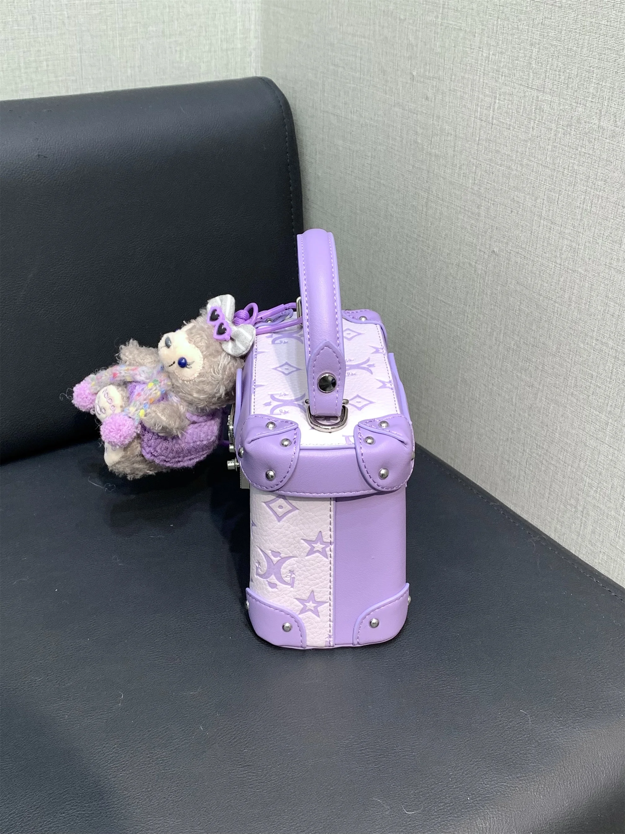 ciyah-purple-floral-emed-doll-box-crossbody-bag-women's-new-sle-high-end-feelings-sweet-lady-spring-faion-handbag