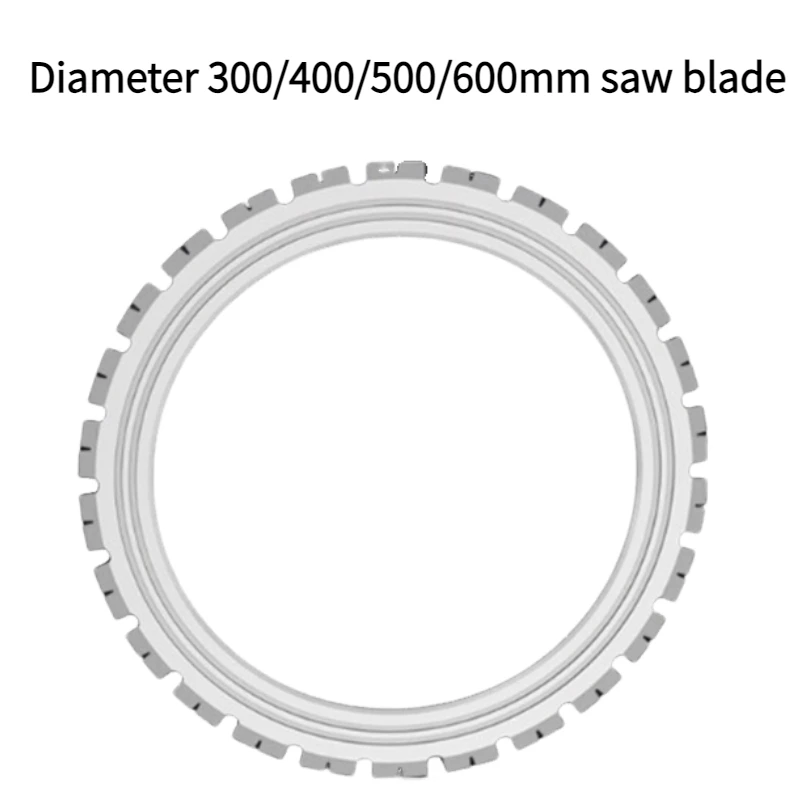 ينطبق شفرة المنشار 300/400/500/600 مم على آلة قطع الخرسانة الكهربائية AC8300/8400/8500/8600