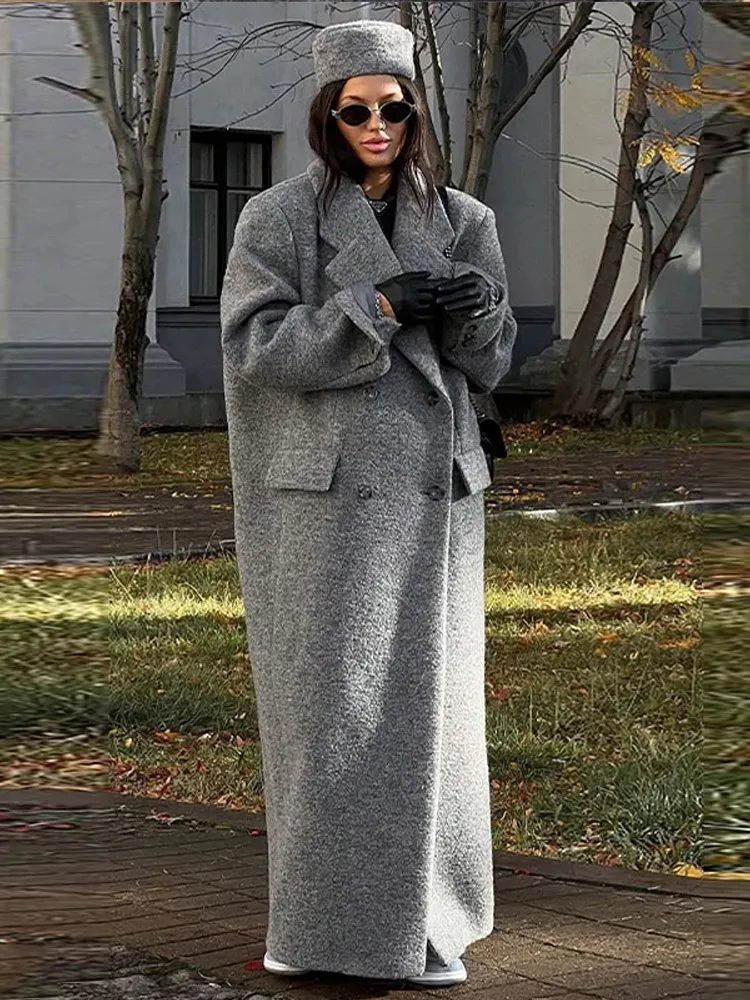 

Однотонное теплое элегантное женское пальто с отложным воротником куртка с длинным рукавом Элегантная зимняя Осенняя Длинная Верхняя одежда женские модные свободные пальто