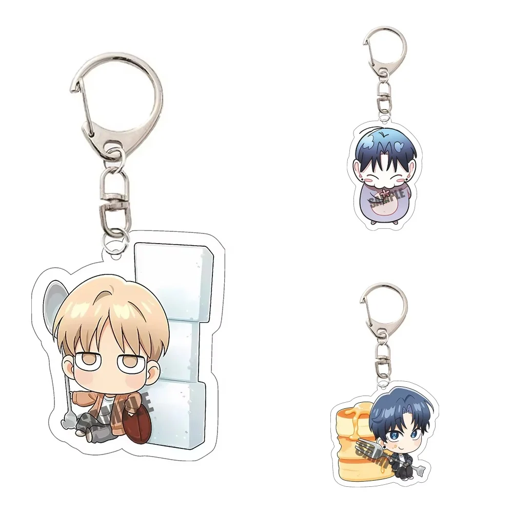 6CM Anime One-Room TA Keychain Acrylic Stand Model Characters Ornament Accessories Goods Christmas Gifts