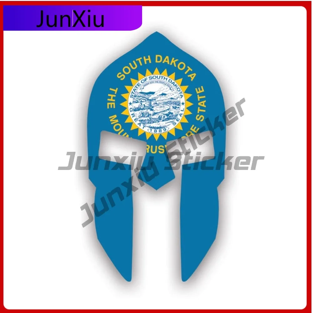 

Wild Classic South Dakota Flag Spartan Helmet Sticker Uv Protected Decalssparta Spartans Molon Labe Ancient Greece Greek Sd