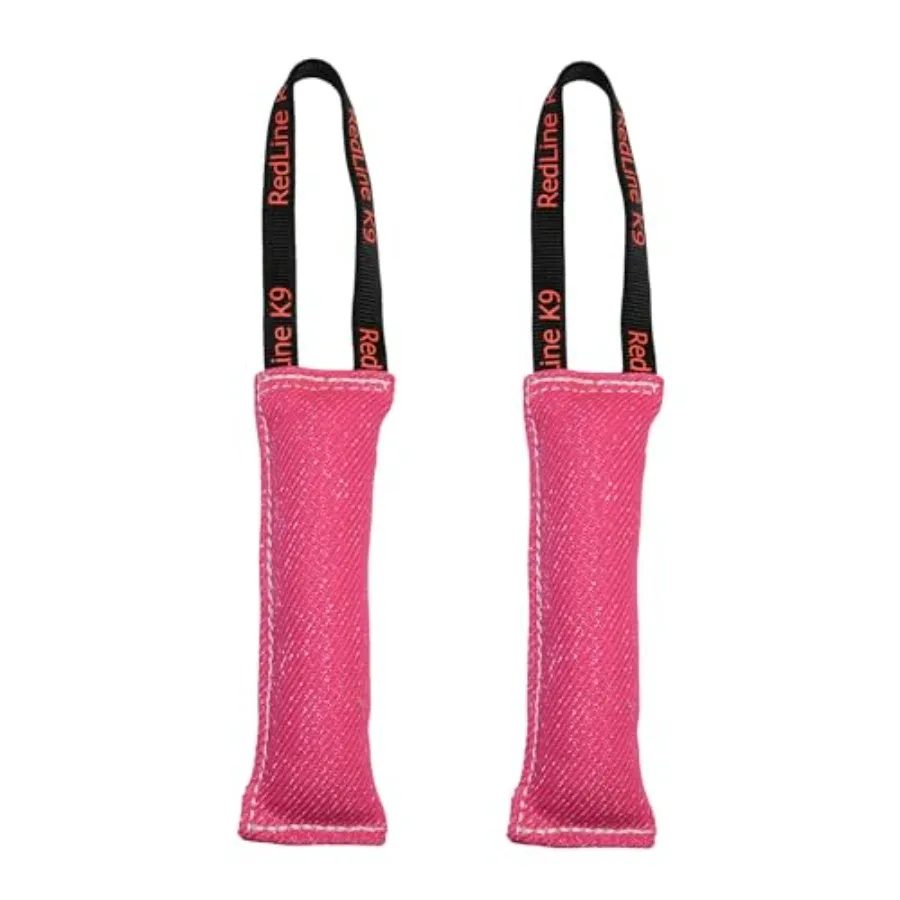 

Набор Redline K9 из 2 игрушек для собак из французского льняного полотна, 3 x 10 дюймов, 1 ручка, розовый цвет