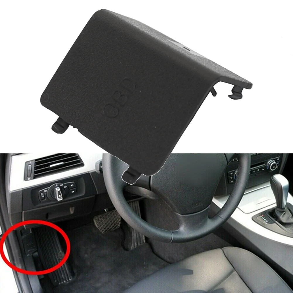 Black Car Accessories OBD Socket Cover Trim For BMW E90 E91 2004-2011 & 3Series E92 E93 2005-2013 51437147538 LHD Only