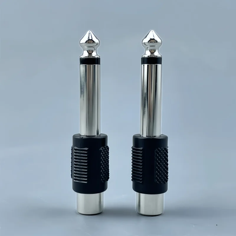 1/2 pcs 6.5 Male to RCA Lotus Female AV 6.5 Mono Mixer Audio Adapter Plug for DIY FM Microphone