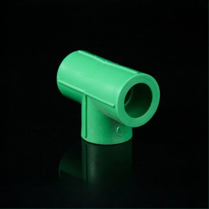 

10Pcs PPR Equal Tee Fittings Full Plastic Hot Water Pipe Connectors 20/25/32/40/50/63mm
