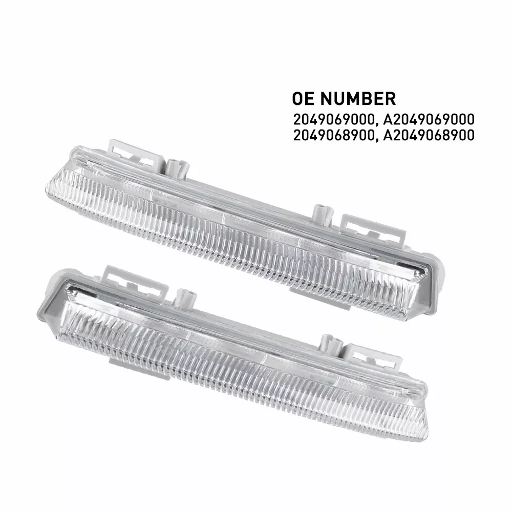 For Mercedes Benz W212 W204 C250 C280 C350 E350 2009-2014 LED Running Daytime Light DRL 2049068900 2049069000 Car Styling