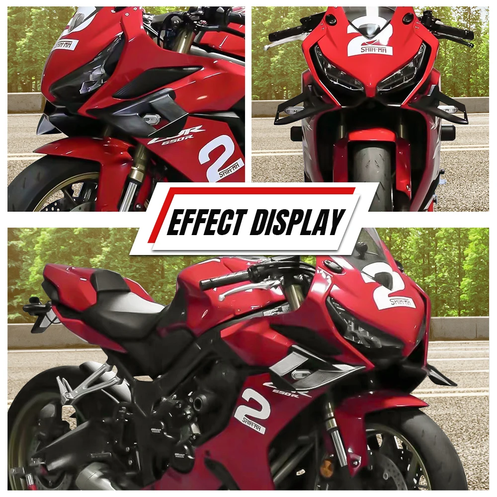 For HONDA CBR650R 2019-2023 2020 2021 2022 Motorcycle accessories Fixed wing spoilers, ailerons, flaps, side wing fairings ﻿
