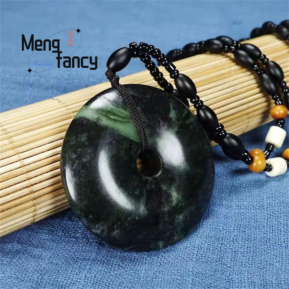 Natural Tibetan Medicine King Stone Peaceful Clasp Pendant Charms Fashion Jewelry Men Women Bangle Elegant Luxury Holiday Gifts