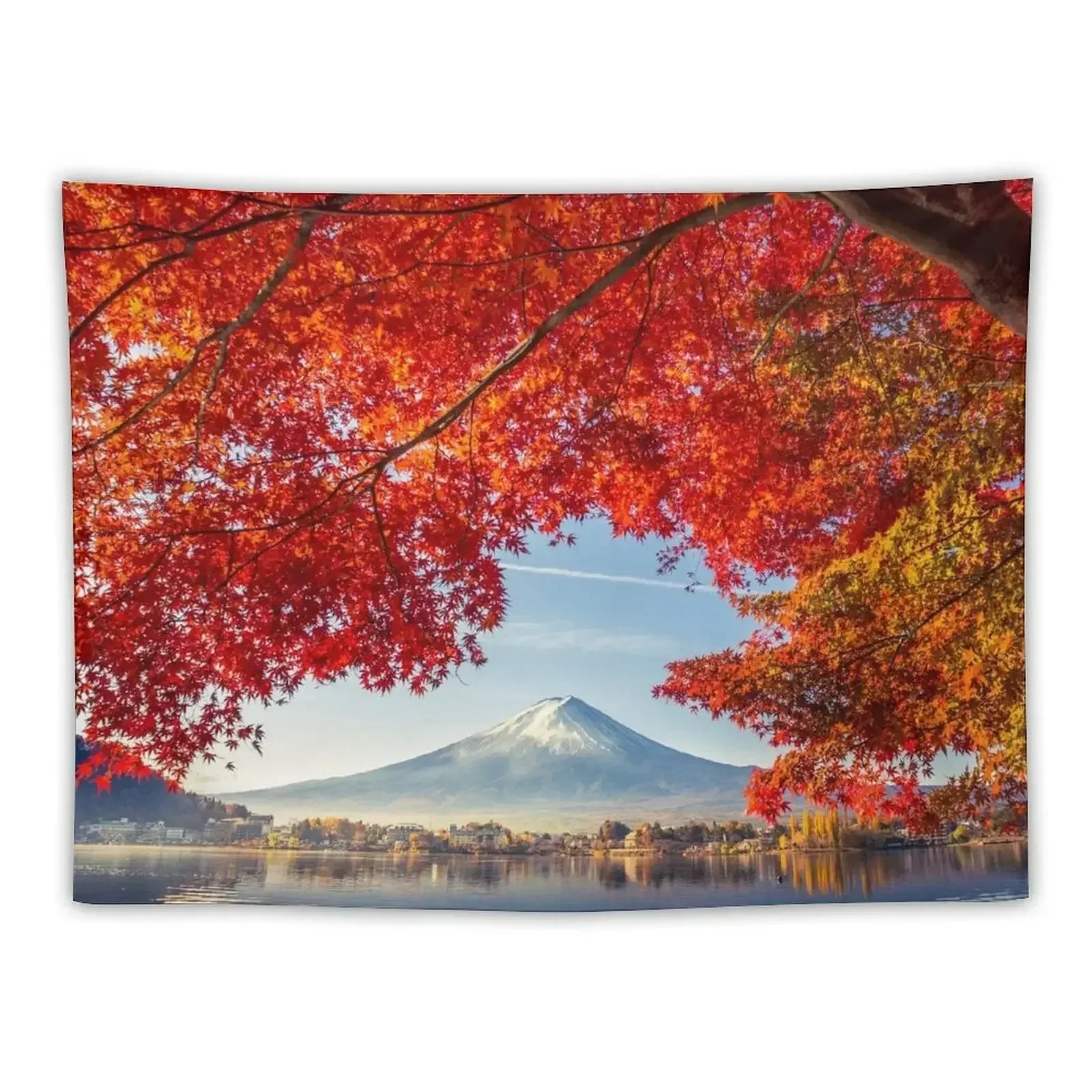 

Fuji Mountain in autumn Tapestry Bedroom Decoration Room Ornaments Christmas Decoration Tapestry