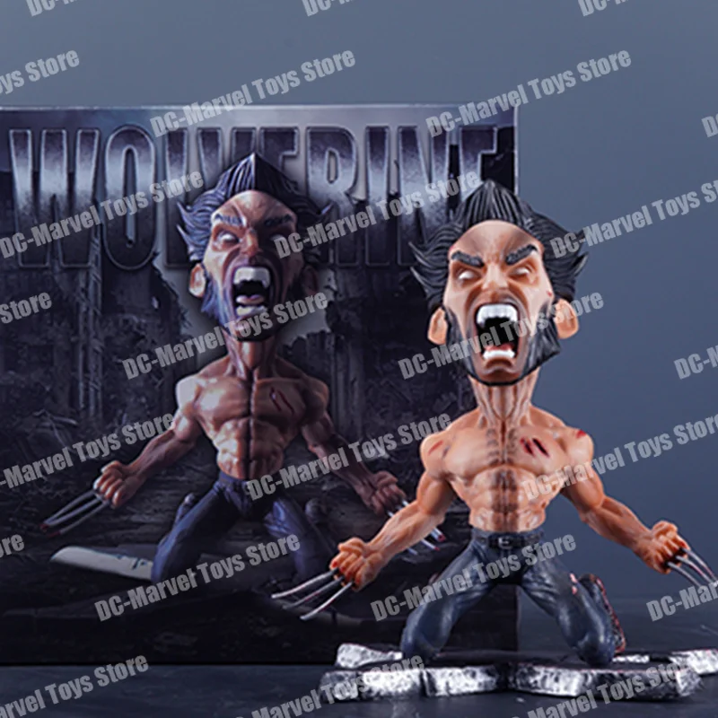 En Stock, figuras de acción de Anime de Wolverine Wolf x-men, versión Q, adorno de escritorio móvil, modelo, estatua, muñeca, juguetes de regalo