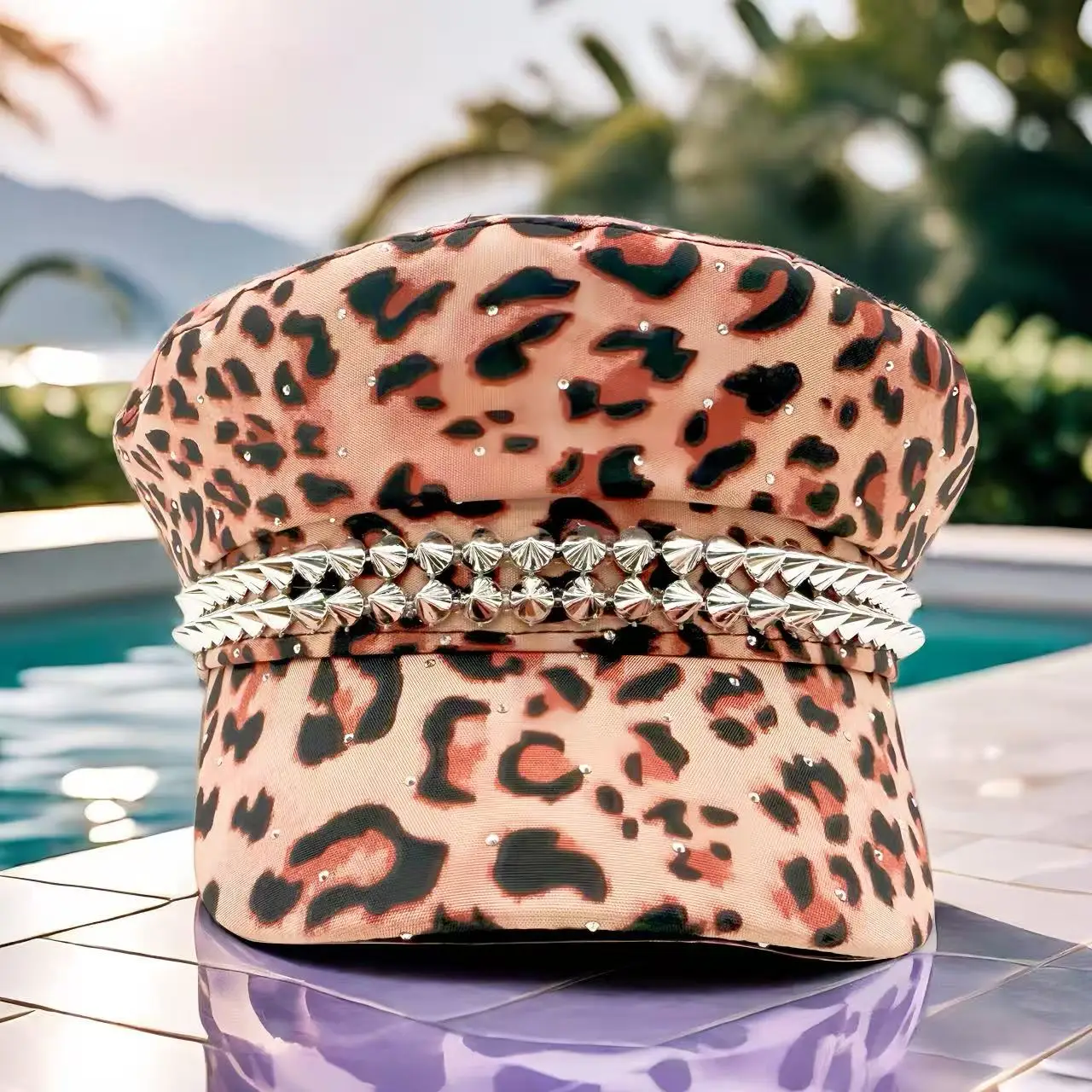 HongLuan zoet geruit patroon baret en krantenjongenspet vrouw, cosplay vrouwelijke accessoires