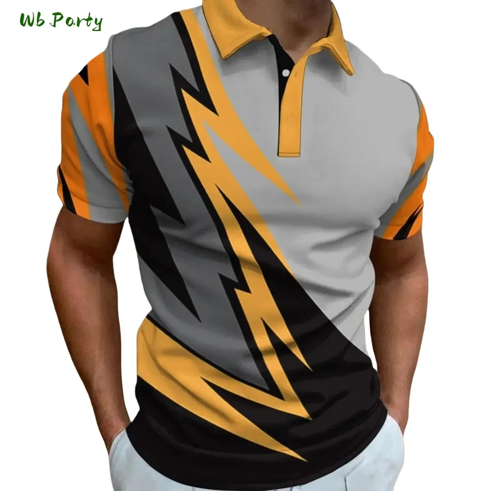 

Sports Style Men's Polo Shirt Summer Breathable Men's Short Sleeved Tee Fashion Versatile Men's Top Trendy O-Neck Men's Clothing