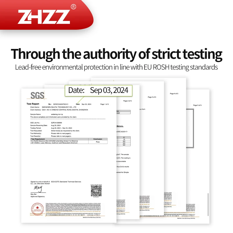 Ponta de ferro de solda ZHZZ XHTD Cabeça de solda XHTE Ponta de soldagem XHTF XHTC compatível com WELLER CWP200 WXP200
