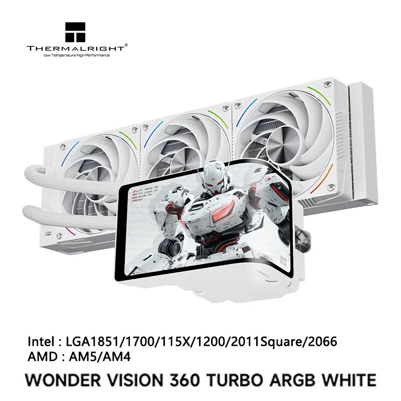

Thermalright WV 360 TURBO ARGB All-in-one water cold radiator,6.67-inch 3D curved screen/2400*108 resolution/LGA1851/1700/AM5