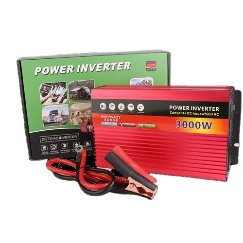 Car Wave Inverter DC 12 V Volt 24V 36V 48V 60V To AC 220V 500W 1200W 2000W 3000W Power Bank Converter Solar Correction Wave