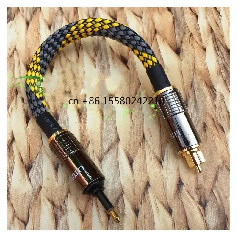 2026 hot for Audiophile D50 D100 Optical Fiber Audio Cable Lossless Player Digital Square to Round 3.5mm Optical Fiber Cable