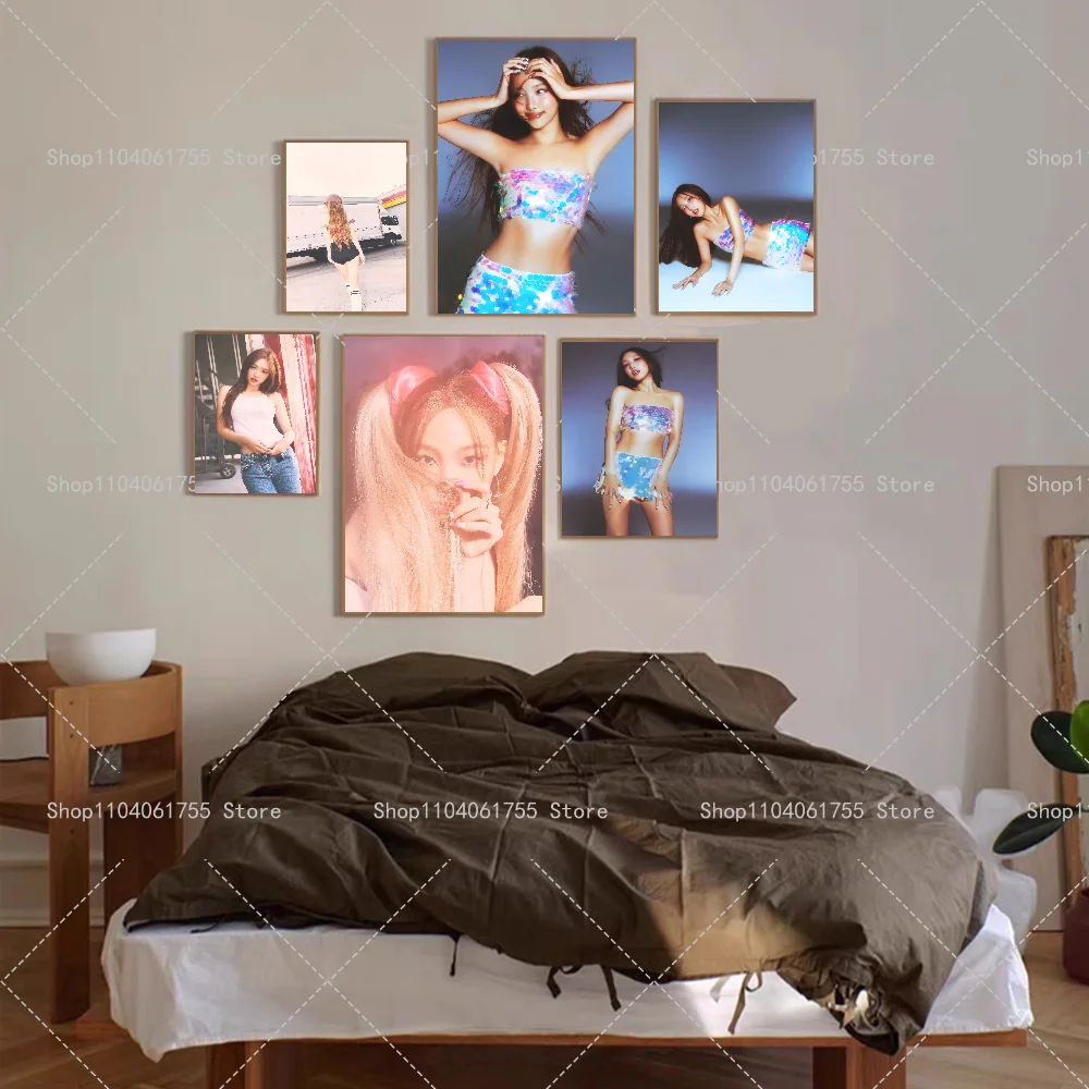 1PC Korea Singer Nayeon Poster Self-adhesive Art Waterproof Paper Sticker Coffee House Bar Room Wall Decor