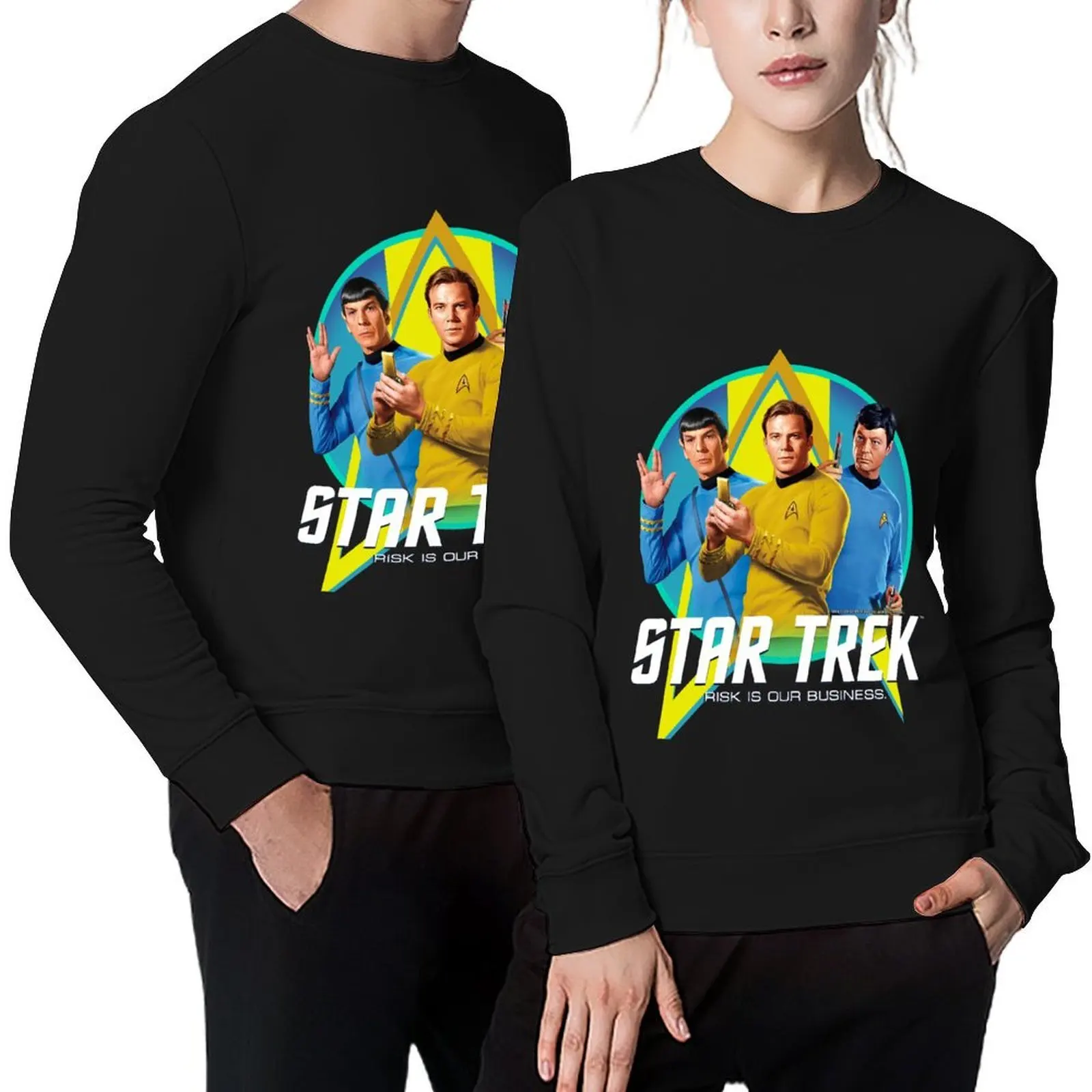 

Star Trek Original Series Group Shot Retro Portrait Logo Pullover korean clothes tracksuit men hoody