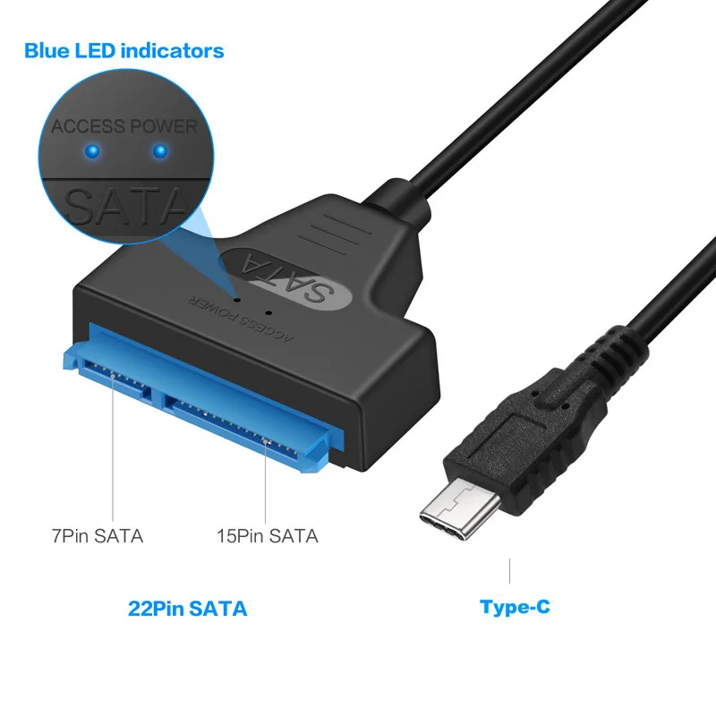 USB 3.1 Type C to SATA III HDD SSD 2.5