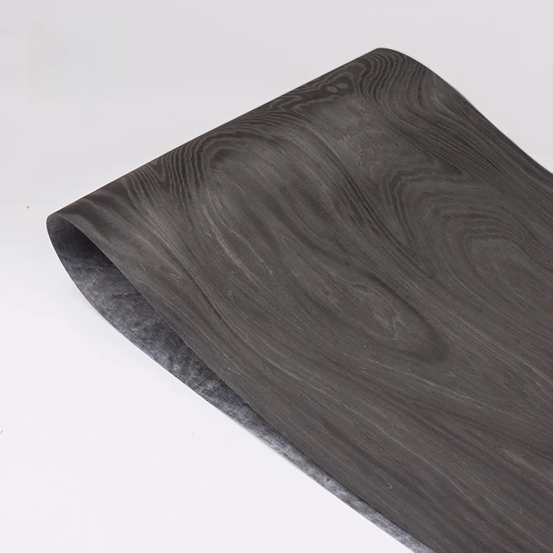 

Reconstituted Wood Veneer Black Ash Whirl Technology Wood Veneer for Furniture Home Decor E.V.