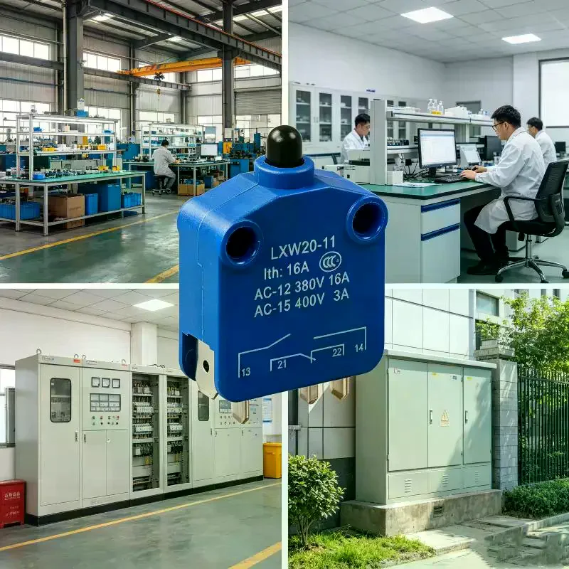 LXW20-11/M Limit Switch Stroke PUSH Slug Column Micro Travel Silver Contact Blue 16A 1NO 1NC