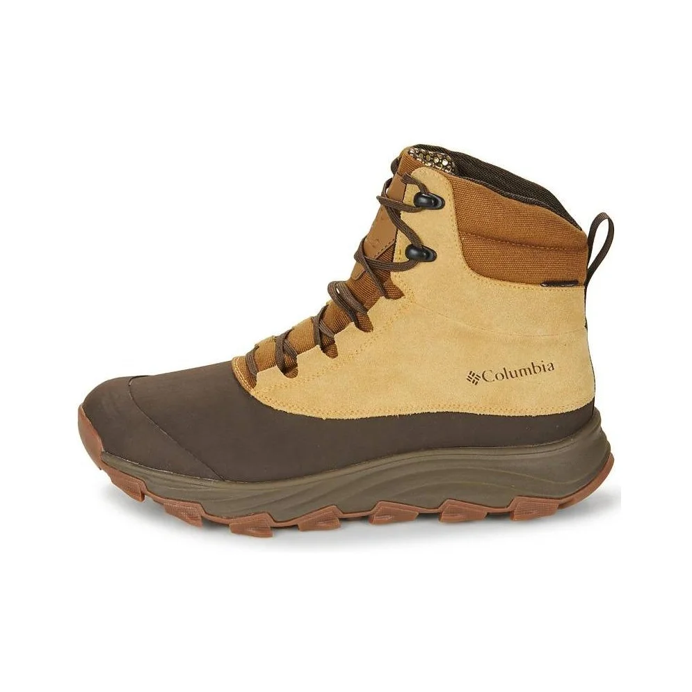 Columbia Short Outdoor Boots Low Heel Men's Brown