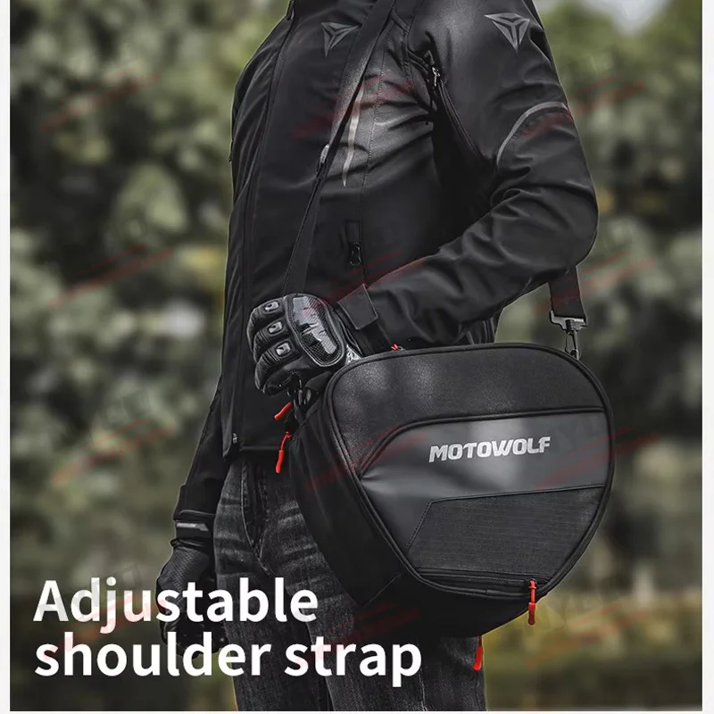 MOTOWOLF Motorcycle Men's Special Fuel Tank Bag Waterproof Durable Large Capacity Motorcycle Travel Scooter Rider Riding Bag view 4