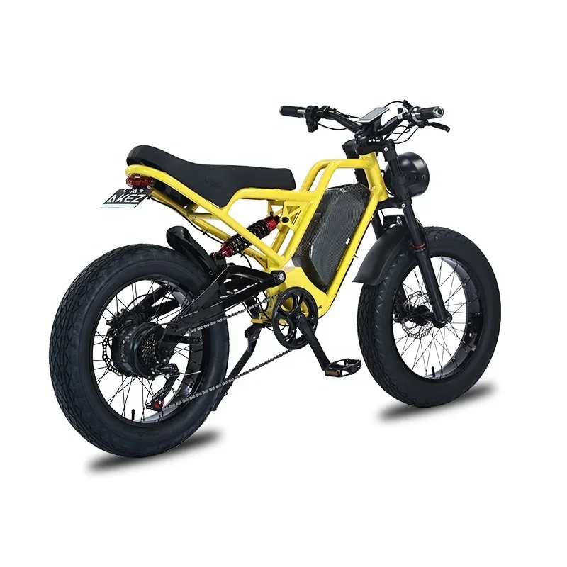 Factory direct delivery of 2024 new models Akez 20 Inch  Electric Bike1500W Surron Retro Electric Fat Tire Dirt Bike  Adult