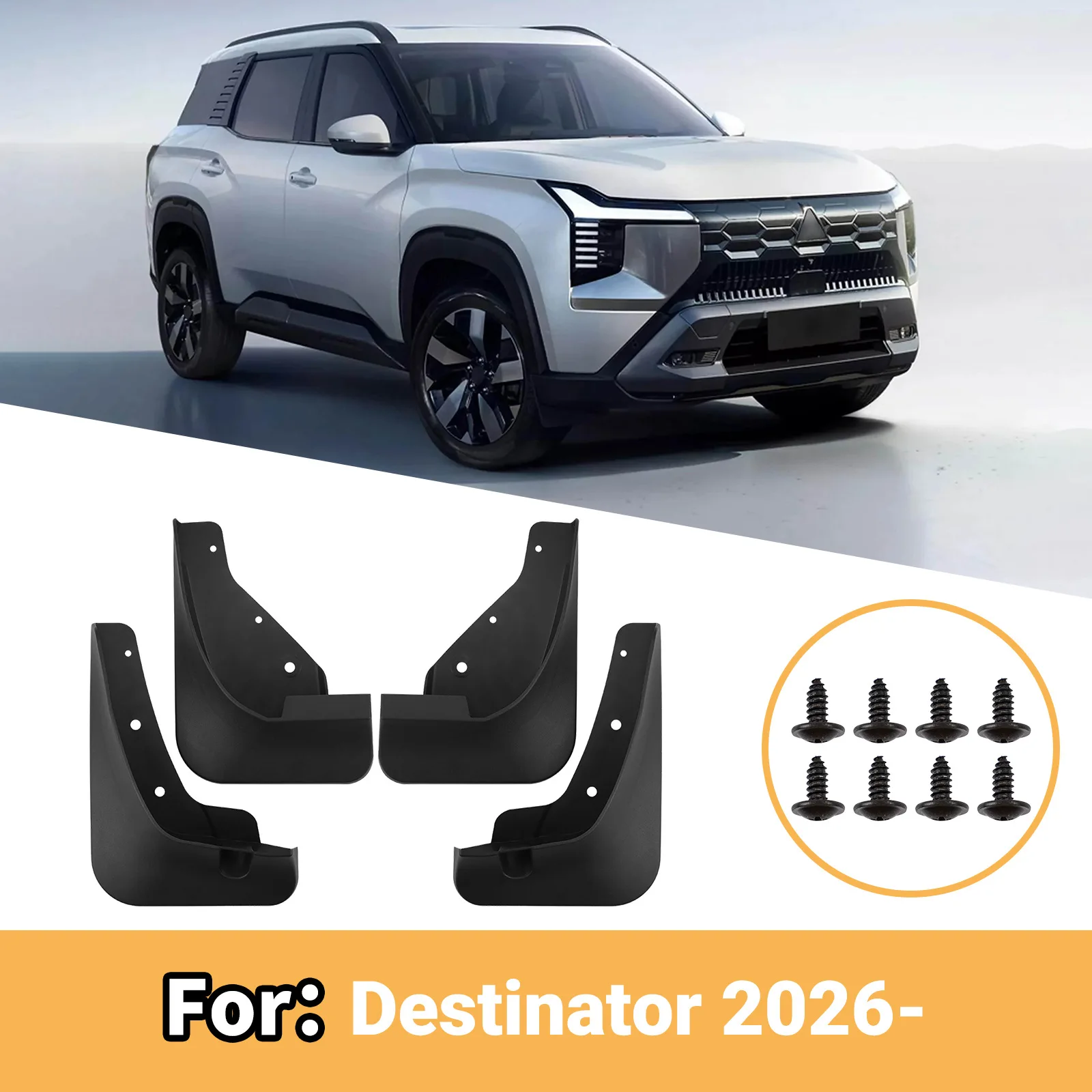 For Mitsubishi Destinator 2026 Mud Flaps Custom Fit Splash Guards Front Rear Wheel Auto Exterior Decor Accessories