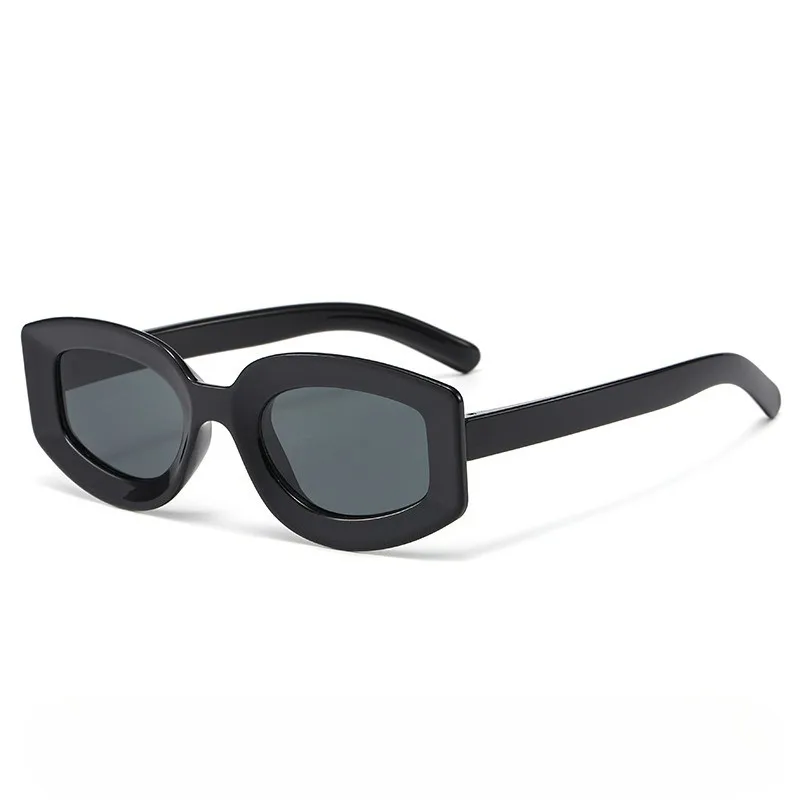 نظارات شمسية بيضاوية على طراز فاسق للتصوير الفوتوغرافي في الشوارع، نظارات شمسية عصرية للجنسين بتصميم مع حماية من الأشعة فوق البنفسجية 400 #2