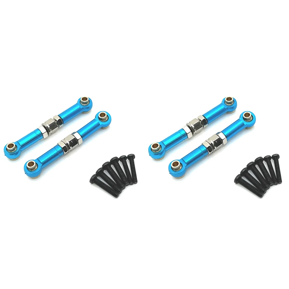 JABS-4X varilla de enlace de dirección delantera de aluminio para MJX 1/14 14209 14210 piezas de mejora de coche RC azul