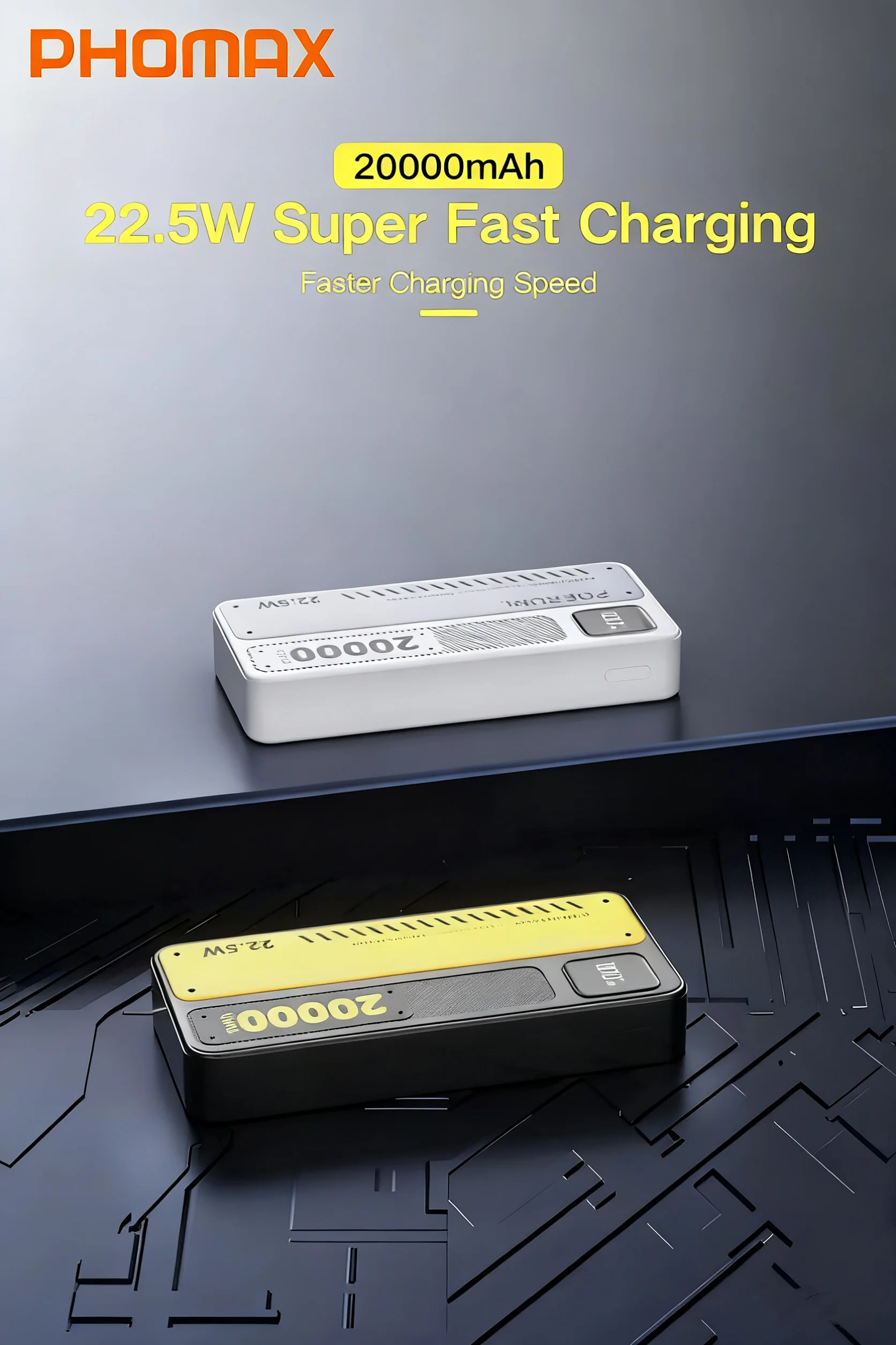 

PHOMAX Power Banks 20000mah 10000mAh 22.5W Super Fast Charger Portable PowerBank for iPhone 16 15 Pro Max Xiaomi Samsung Huawei
