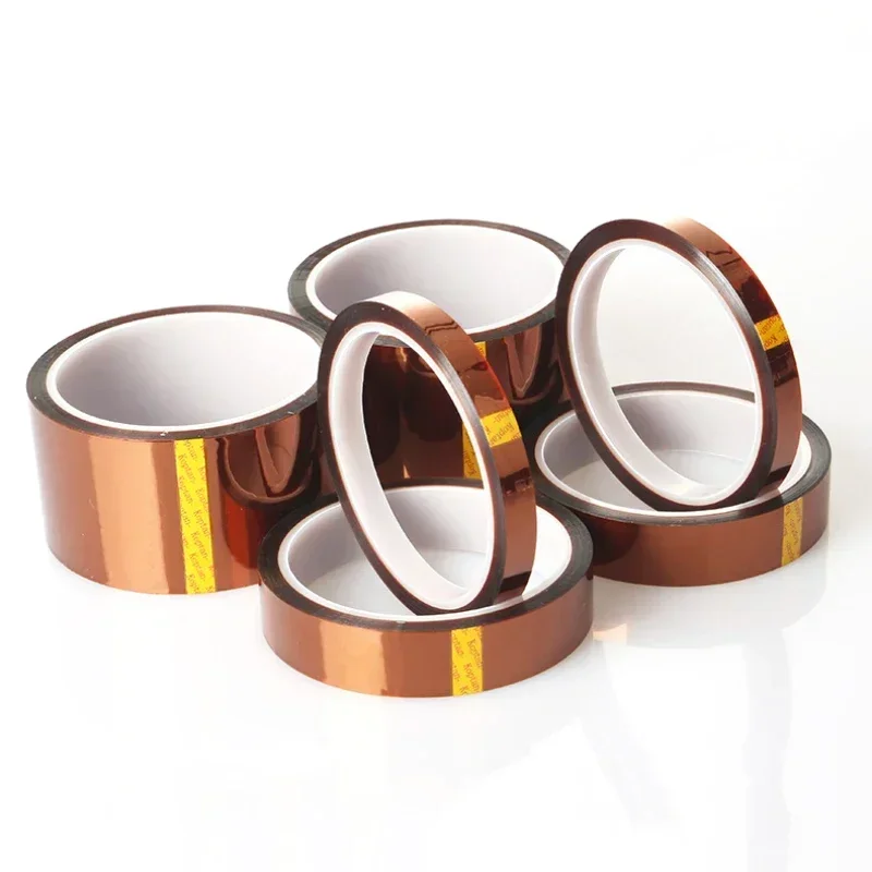 1Pc Self Adhesive Tape 30M High Temperature Resistant Tape Electronics Industry Welding Polyimide Capton Insulating Tape 12 Size