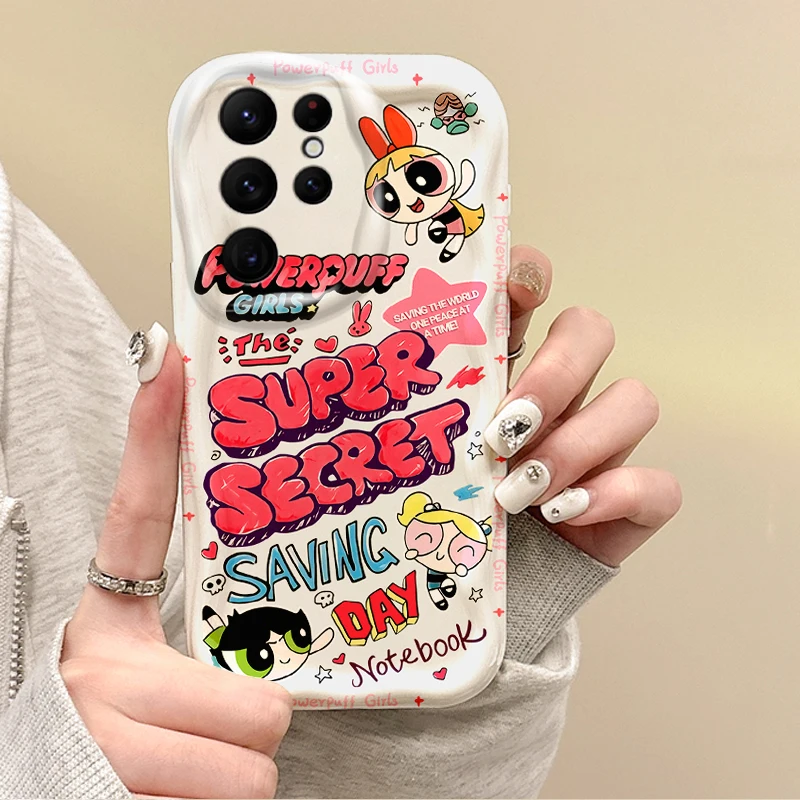 P-Powerpuff Girls TPU Phone Case for Samsung Galaxy A35 A34 A33 A32 A31 A30 A24 A23 A22 A16 A13 A06 M55 M14 4G 5G Silicone Cover