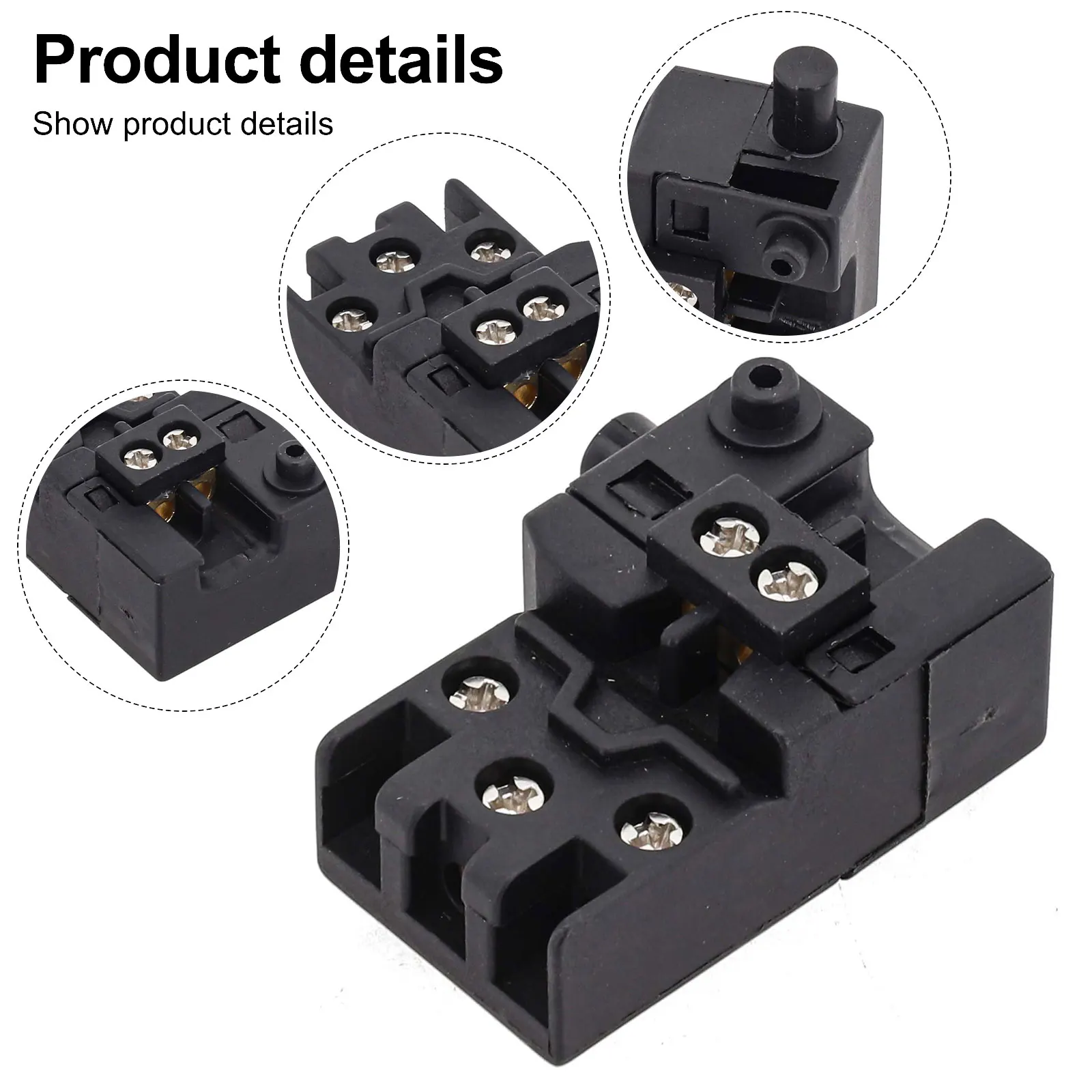 

Black as Picture 651976-0 Trigger Plastic Trigger Switch Part Electrical Component Plastic Switch Compatible For 4331D