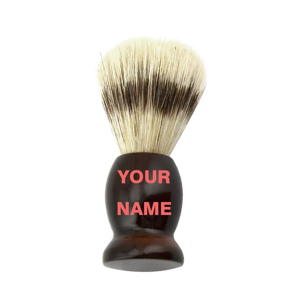 

Shaving Brush Customized LOGO Hair Remove Shave Brush for Men - Custom Personalized Name Text Great Birthday Gift to Man 1 Piece