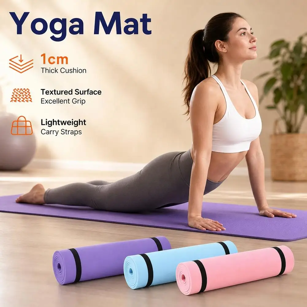 Dicke Yogamatte, rutschfeste Sport-Fitnessmatte, EVA-Komfort-Schaumstoff-Yogamatte für Übungen, Yoga und Pilates, Gymnastikmatte. – Detail 3