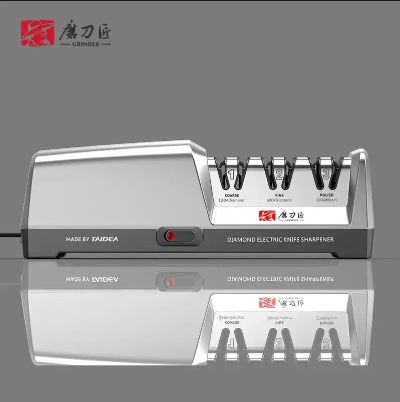 

15&20° TG2302 Electric Knife Sharpener Professional Ceramic Blades Degrees Eco-friendly Kitchen Gadgets US/EU Plugs