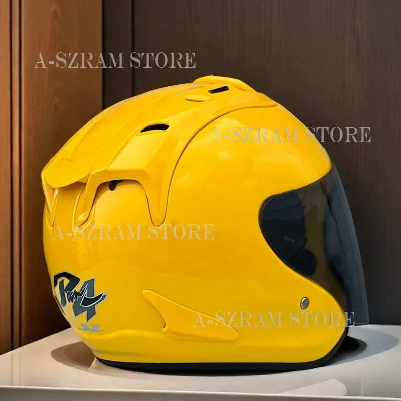 

SZ-Ram 3/4 Open Face Helmet Bright Motorcycle Mountain Road Yellow Summer Season Women and Men Casque Casco