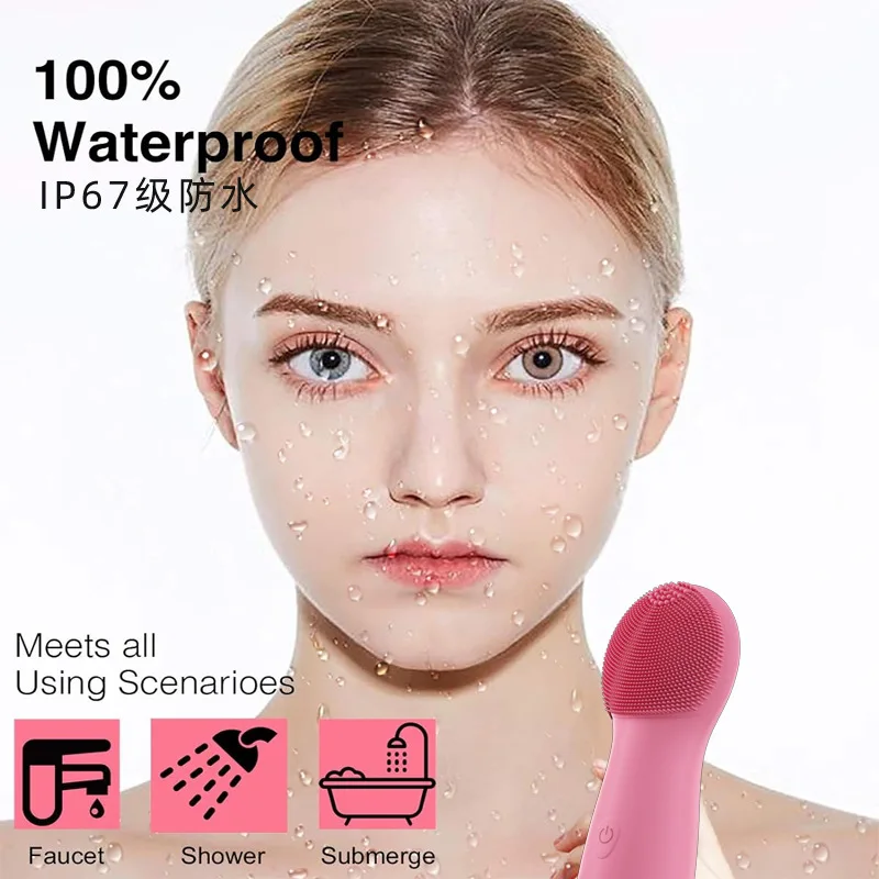 Soft Silicone Face Scrubber Cleanser Brush for Deep Cleaning Skin Massage