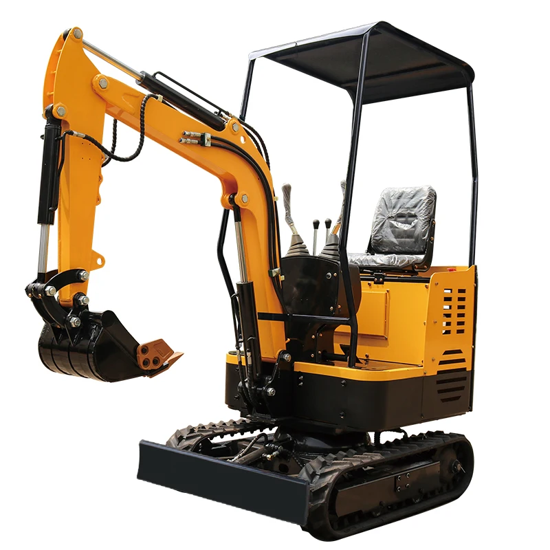 Chinese factory produces new small 1ton excavators that can be in engineering construction and orchard construction