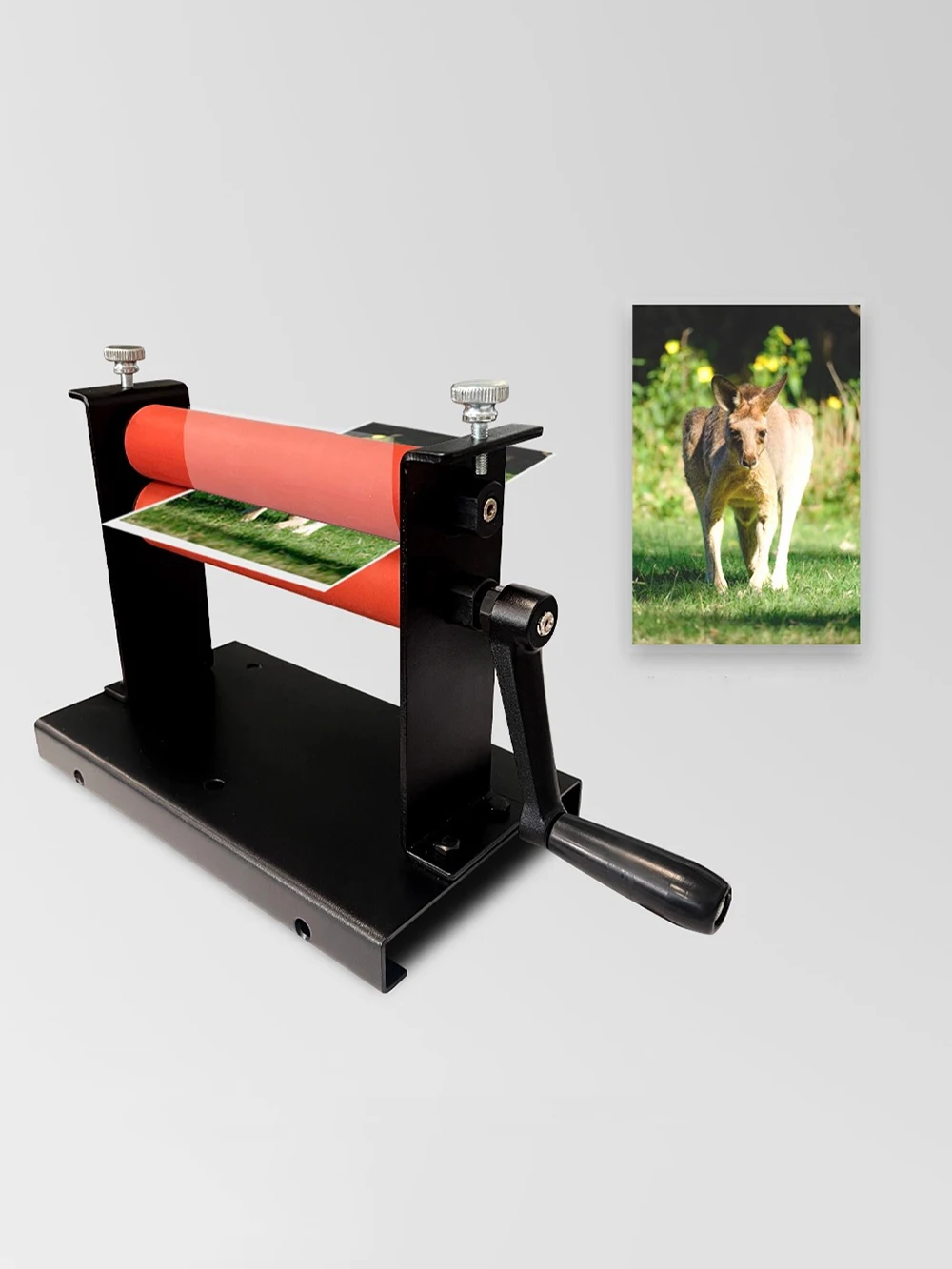 15CM Manual Laminator Machine QH-L6 Hand Crank Cold Laminating Tool for Photo Paper Artwork Home Office